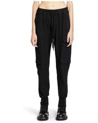 Thom Krom - Zwarte Cargo Broek Met Elastische Tailleband - Lyst