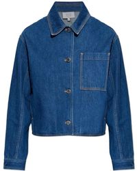 Maison Kitsuné - Jassen ,Blauw ,Denim Denim Jacket - Lyst