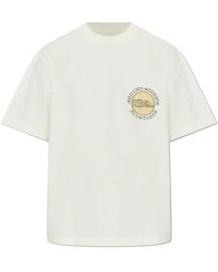 AllSaints - Tops ,Katoen Sun City Etta Oversized Graphic T-Shirt - Lyst