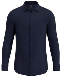 DESOTO - Overhemden ,Blauw ,Katoen Kent Jersey Shirt - Lyst