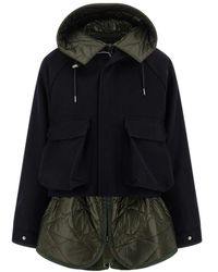 Sacai - Jassen ,Veelkleurig ,Wol Melton Blouson - Lyst