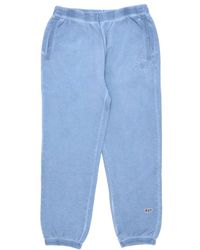 Huf - Broeken ,Blauw ,Katoen Galaxies Faded Fleece Trainingsbroek - Lyst