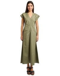 Pennyblack - Midi Poplin Jurk - Lyst