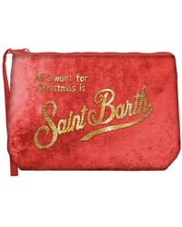 Mc2 Saint Barth - Aline Velvet Pochette - Lyst