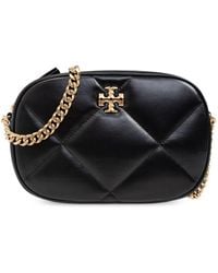Tory Burch - Gepolsterte leder-schultertasche mit kette - Lyst