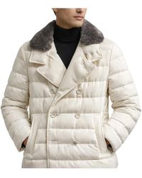 Herno - Jassen ,Wit ,Jacket Met Dubbele Rij Knopen - Lyst