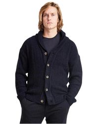 Irish Crone - Truien & Vesten ,Blauw ,Stijlvolle Cardigan Voor Vrouwen - Lyst