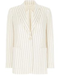 Max Mara - Jassen ,Wit ,Katoen Jadi Blazer - Lyst
