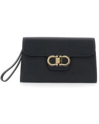 Ferragamo - Vara Leder-Pochette - Lyst