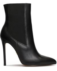 Kazar - Schwarze Slip-On-Stiefeletten Mit Schmalem Absatz - Lyst