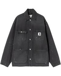 Carhartt - Jassen ,Zwart ,Katoen Og Michigan Coat - Lyst