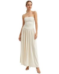 AYA MUSE - Kleedjes ,Wit ,Dia Maxi Jurk - Lyst