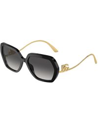 Dolce & Gabbana - Stylische sonnenbrille dg4468b schwarz/grau - Lyst