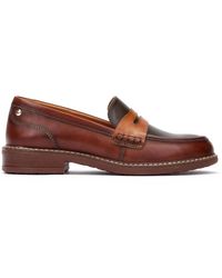 Pikolinos - Bruine Leren Damesloafer - Lyst