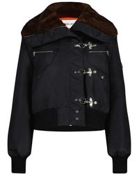 Vaillant - Cropped Bomber Jacket - Lyst