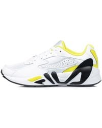 Fila - Witte/Gele/Zwarte Mindblower Schoenen - Lyst