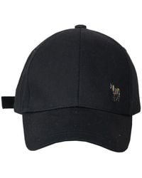 Paul Smith - Accessoires ,Zwart ,Katoen Zebra Baseball Cap - Lyst