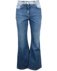 Marella - Fcrop Flared Cropped Jeans - Lyst