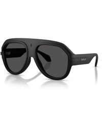 Moncler - Mat Zwart/Grijs Zonnebril - Lyst