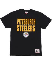 Mitchell & Ness - Tops ,Zwart ,Katoen Pittsburgh Steelers Nfl Tee Shirt - Lyst