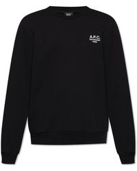 A.P.C. - Hoodies & Sweatvesten ,Zwart ,Katoen Sweatshirts & Hoodies - Lyst