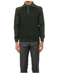 Etro - Truien & Vesten ,Groen ,Wol Wool Polo Met Pegaso Logo - Lyst