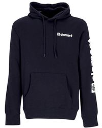 Element - Hoodies & Sweatvesten ,Zwart ,Zwarte Hoodie Met Kangoeroezak - Lyst