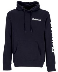 Element - Hoodies & Sweatvesten ,Zwart ,Zwarte Hoodie Met Kangoeroezak - Lyst