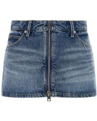 Alexander Wang - Zip Front Mini Skort - Lyst