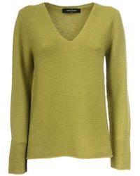 Gran Sasso - Wollpullover mit v-ausschnitt - Lyst