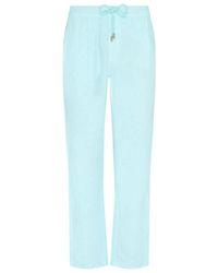 Vilebrequin - Linnen Comfort Broek Effen - Lyst