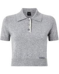 Pinko - Tops ,Grijs ,Wol T-Shirts En Polo's - Lyst
