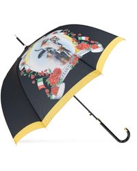 Moschino - Accessoires ,Zwart ,Parasol Met Een Patroon - Lyst