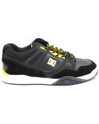 DC Shoes - Leder Schnürschuhe Mit Wildleder Einsätzen - Lyst