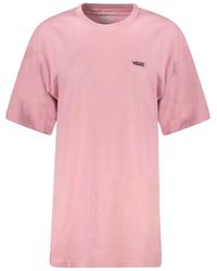 Vans - Tops ,Roze ,Katoen Roze Katoenen T-Shirt - Lyst