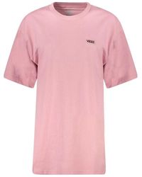 Vans - Tops ,Roze ,Katoen Roze Katoenen T-Shirt - Lyst