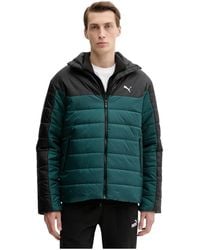 PUMA - Fitness ,Groen ,Leer Essentials Padded Jacket - Lyst