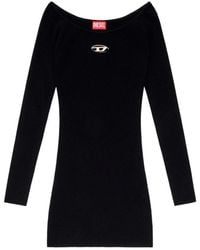 DIESEL - Robe Courte M-Vera À Design Nervuré - Lyst
