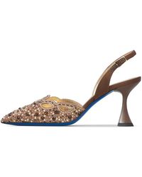 Loriblu - Jewel Suede Slingbacks - Lyst