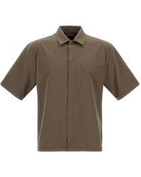 Herno - Overhemden ,Groen ,Polyester Seer-Crease Shirt - Lyst