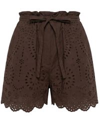 MEIMEIJ - Korte Broeken ,Bruin ,Short Shorts - Lyst