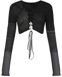 Roberta Einer - Tops ,Zwart ,Katoen Loona Crop Top - Lyst