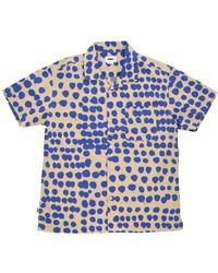 Obey - Overhemden ,Veelkleurig ,Katoen Irish Cream Multi Korte Mouw Shirt - Lyst
