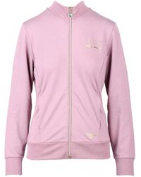 EA7 - Hoodies & Sweatvesten ,Roze ,Polyester Felpa Sottile Con Zip - Lyst