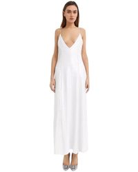 KHAITE - Kleedjes ,Wit ,Leer Witte Sequin Maxi Jurk - Lyst