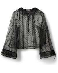 Sofie Schnoor - Overhemden ,Zwart ,Polyester Marion Sw Blouse Lange Mouw - Lyst