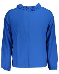 Calvin Klein - Jassen ,Blauw ,Polyester Sleek Hooded Sports Jacket - Lyst