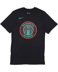 Nike - Fitness ,Zwart ,Katoen Washington Wizards Logo Tee - Lyst