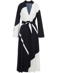 Alberta Ferretti - Twill Printed Dress - Lyst