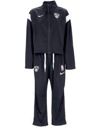 Nike - Compleet Trainingspak Nba Trainingspak Courtside Team Bronet Zwart/Wit/Wit - Lyst